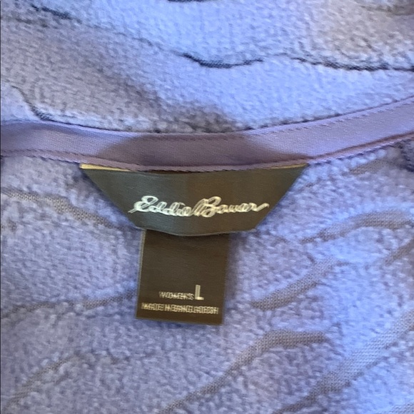 NWT Women’s Eddie Bauer Fleece Textured Pullover - Quarter Zip - Size Large - Picture 4 of 9